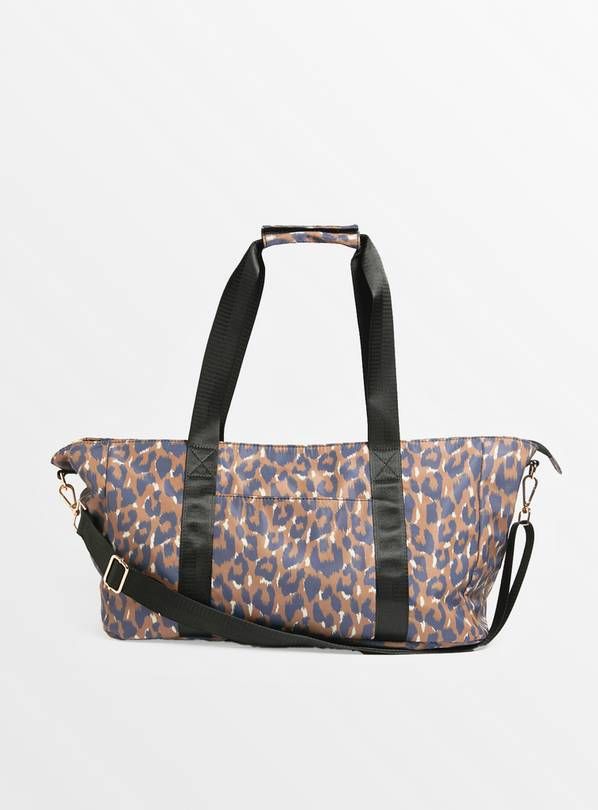 Brown Leopard Print Baby Changing Bag One Size