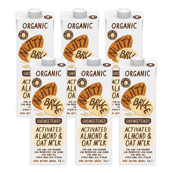 Bruce Activated Unsweetened Almond & Oat M*lk 6x 1L