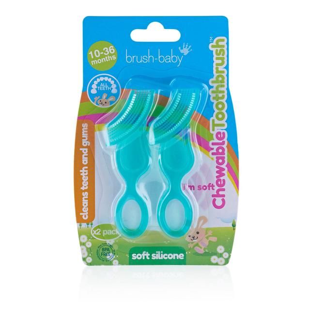 Brush-Baby Chewable Toothbrush Double Pack   2 per pack