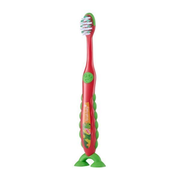 Brush Baby FlossBrush Bristles Toothbrush (3-6 Yrs) Dinosaur