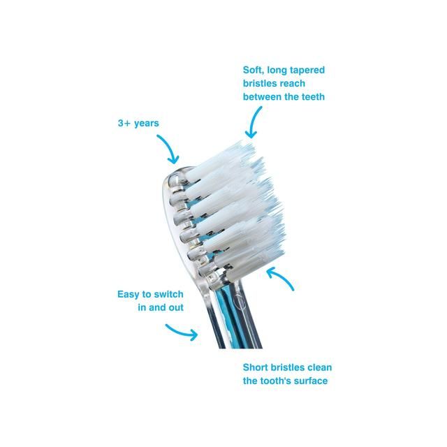 Brush-Baby KidzSonic Replacement Toothbrush Heads 3-6 Yrs   4 per pack