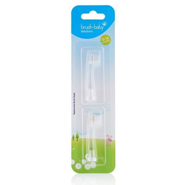 Brush Baby Replacement BabySonic® Toothbrush Heads (2 Pk)