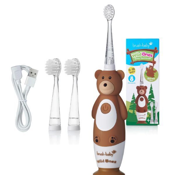 Brush Baby WildOnes™ Bear Kids Rechargeable Toothbrush