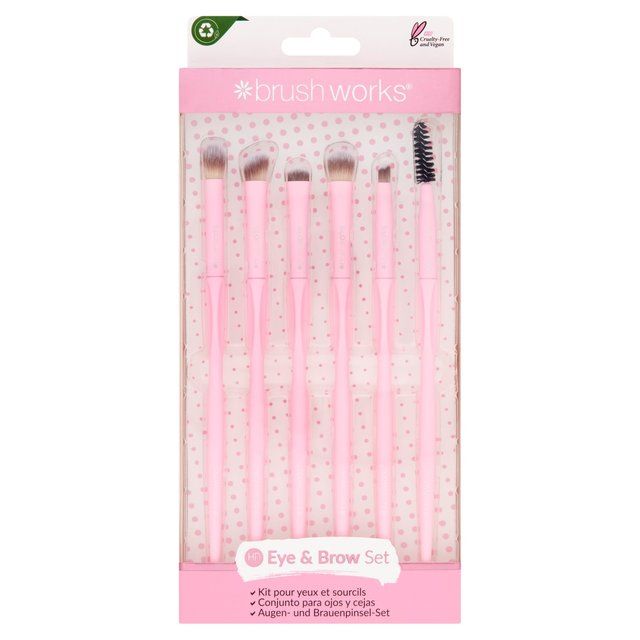 Brushworks HD Eye &amp;amp; Brow Set - 6 Brush Set