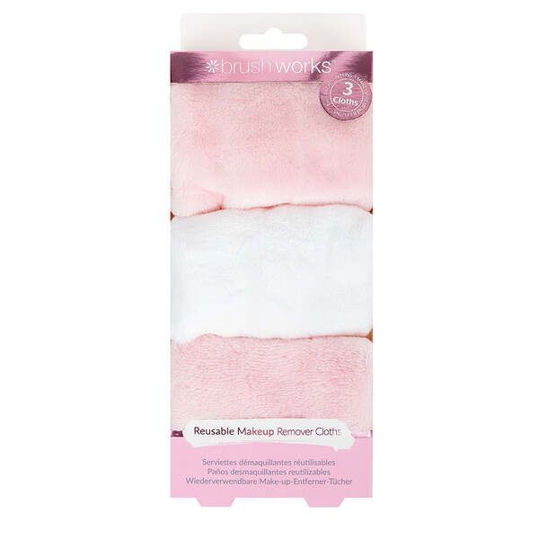 Brushworks Makeup Remover Cloths - 3 Pack