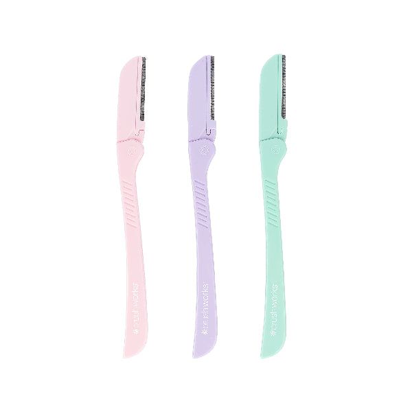 Brushworks  Pastel Eyebrow Razors (Pack of 3)