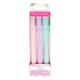 Brushworks  Pastel Eyebrow Razors (Pack of 3)