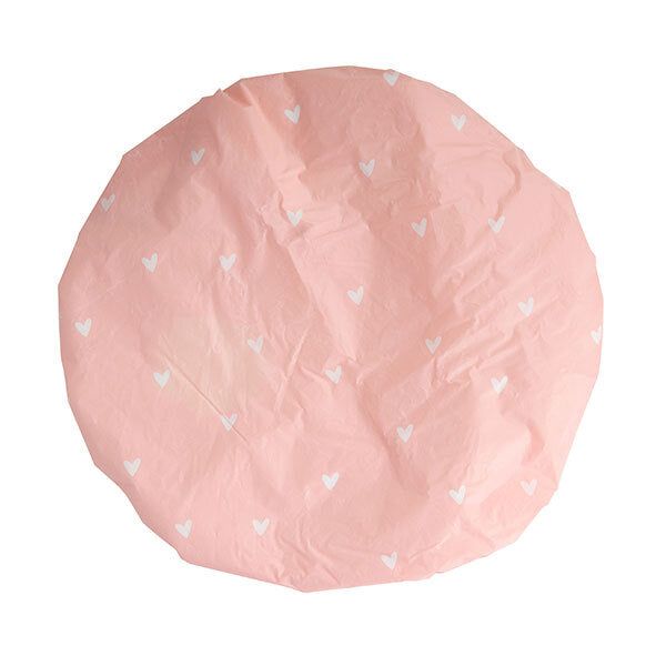 Brushworks Reversible Shower Cap - Heart Pattern