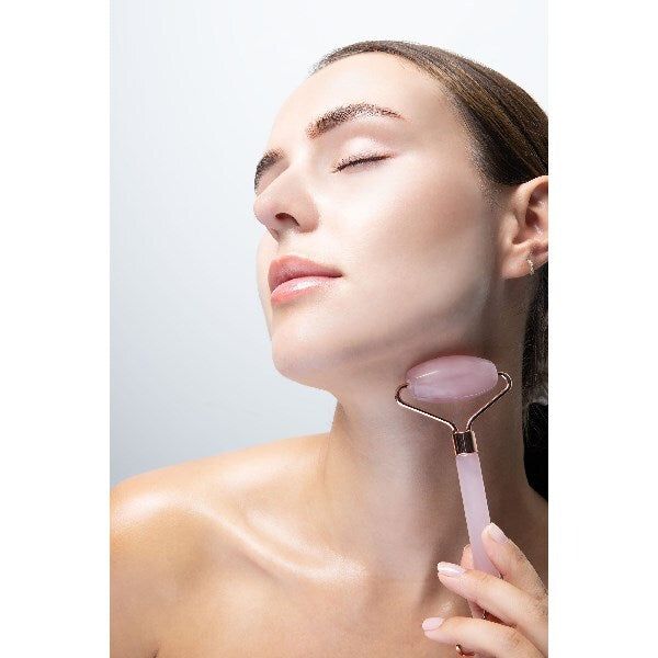 Brushworks Rose Resin Roller & Gua Sha