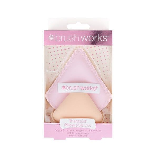 Brushworks Triangular Pillow Puff Duo