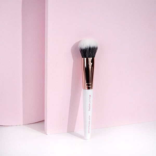 Brushworks White & Gold Multi Tasking Brush