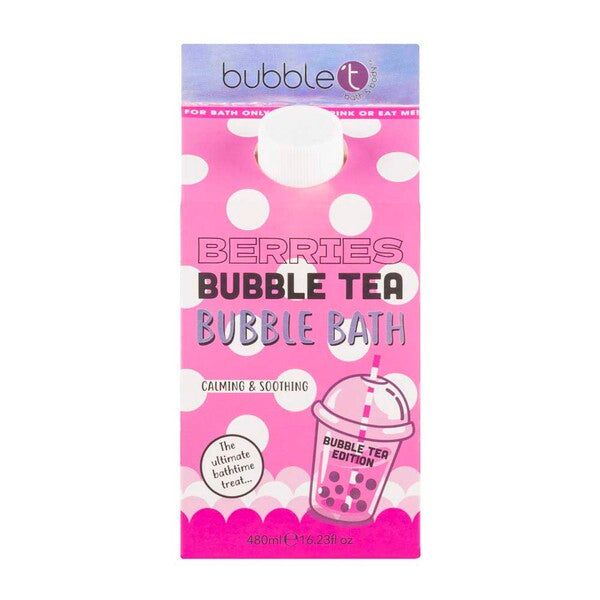 Bubble T Cosmetics Raspberry Bubble Tea Bath Milk (480ml)