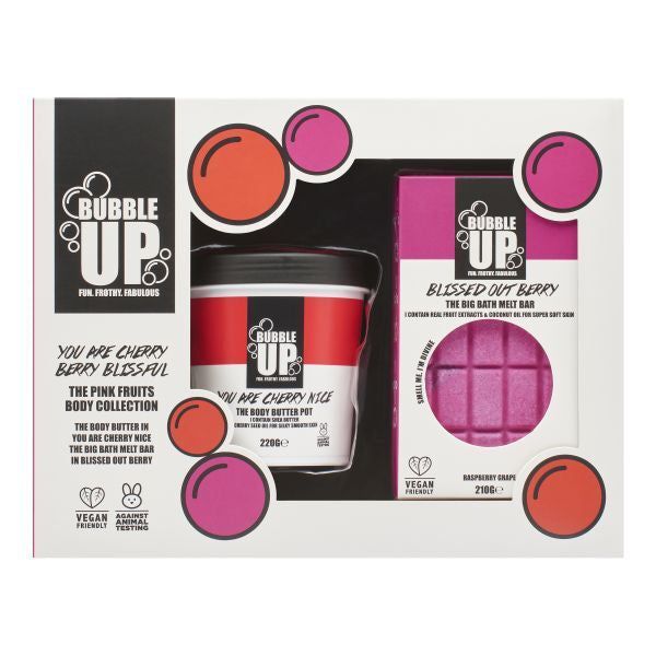 Bubble Up Berry Bath Bar & Cherry Nice Body Butter Gift Set