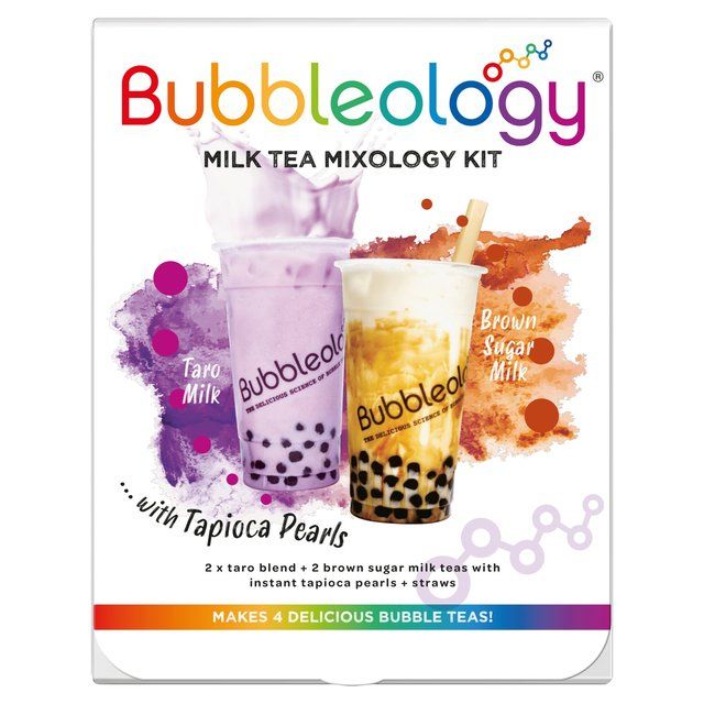 Bubbleology Milk Bubble Tea Mixology Kit with Tapioca Pearls   320g