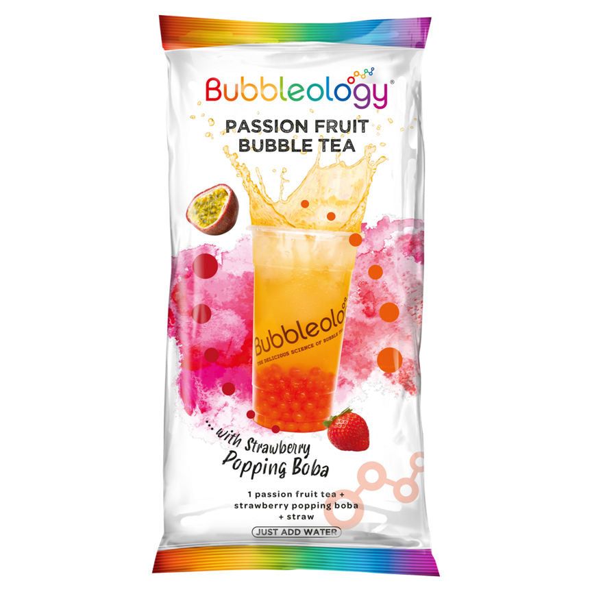 Bubbleology Passion Fruit Bubble Tea With Popping Boba