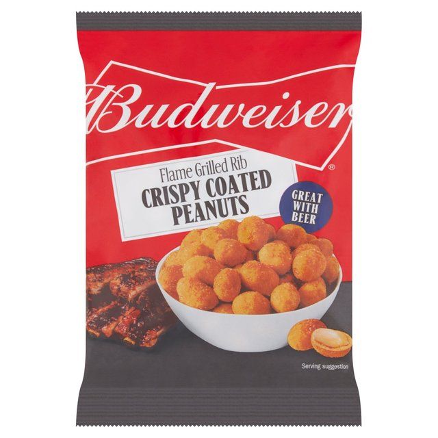 Budweiser Flame Grilled Rib Crispy Coated Peanuts Default Title