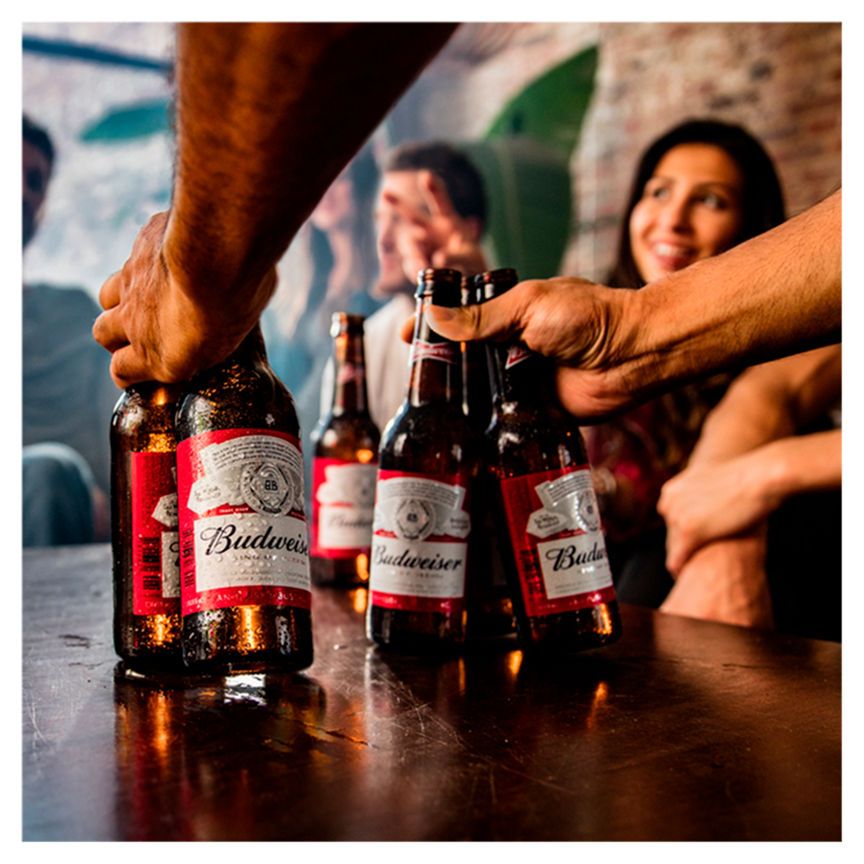 Budweiser Lager Beer Bottles