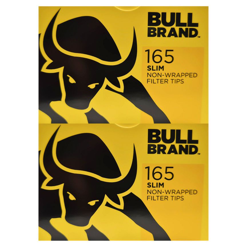 Bull Brand 165 Slim Non-Wrapped Filter Tips