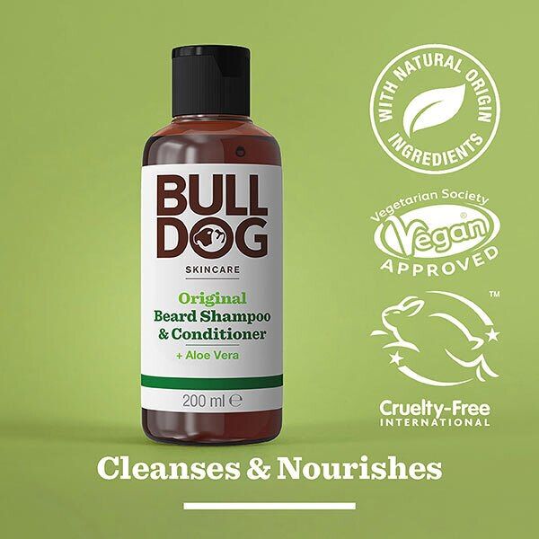 Bulldog Original 2in1 Beard Shampoo and Conditioner 200ml