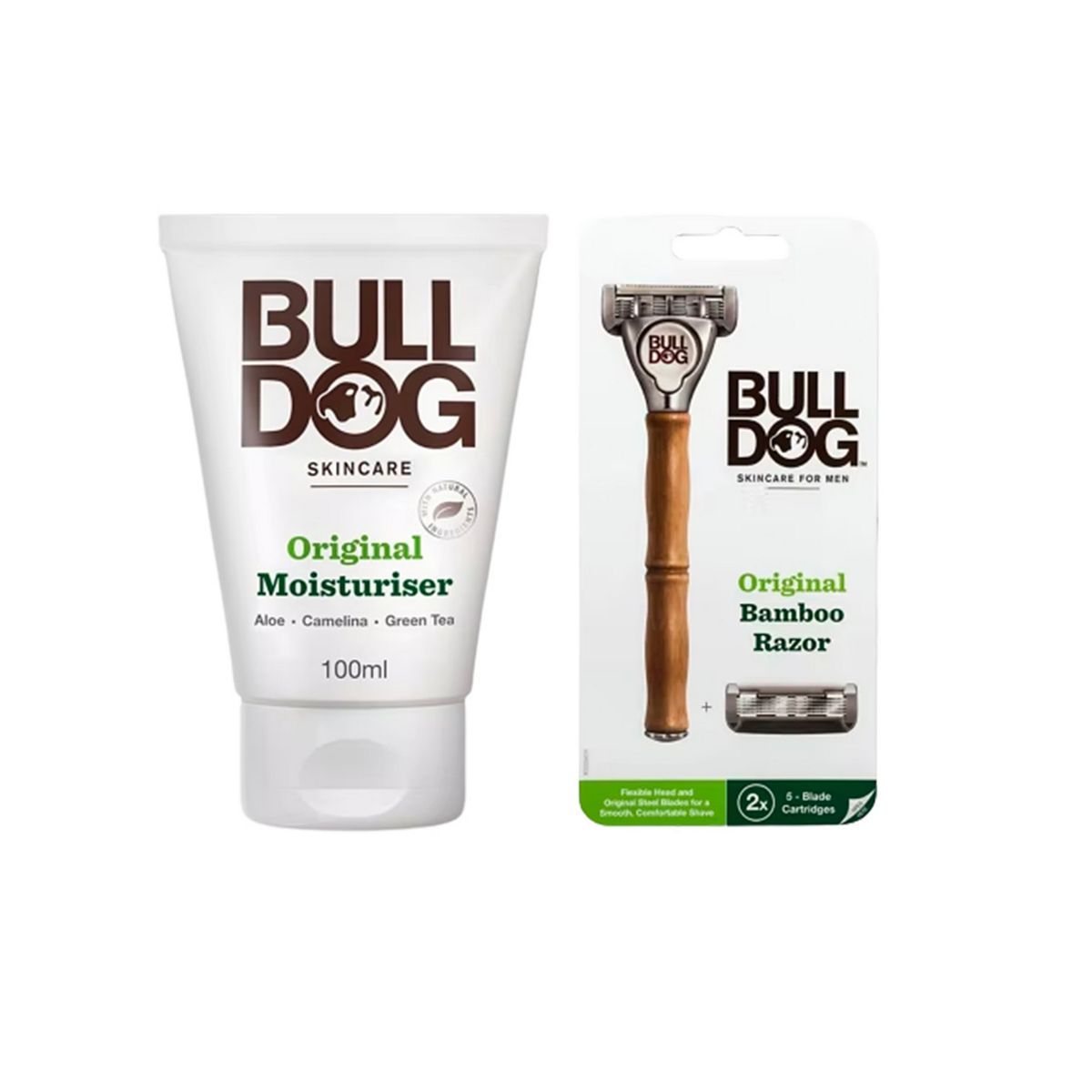 Bulldog Skincare Bundle - Original Moisturiser &amp;amp; Bambo Razor