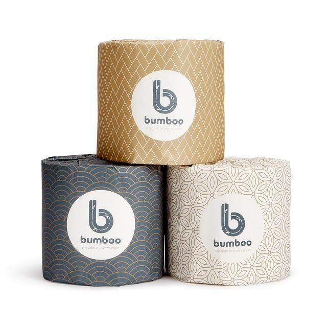 Bumboo Luxury Bamboo Toilet Tissue - Extra Long Rolls   24 per pack