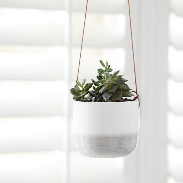 Burgon &amp;amp; Ball Hanging Plant Pot Ripple 11cm