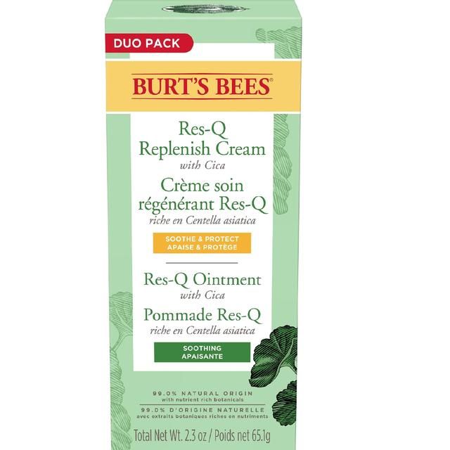 Burt's Bees 99% Natural Origin Res-Q Ointment and ResQ Cream Twin Pack