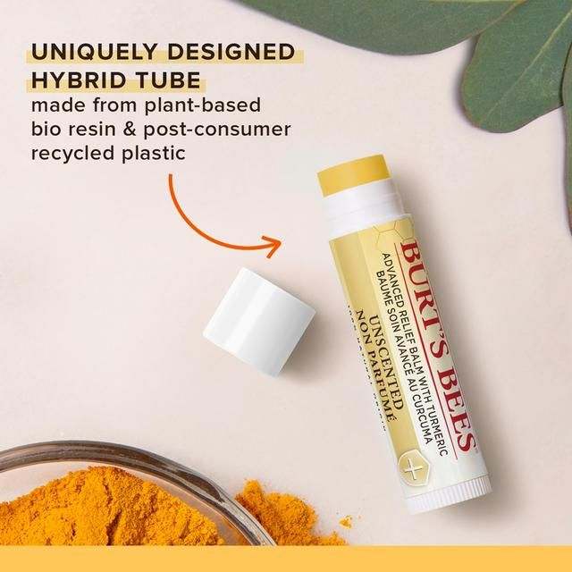 Burt's Bees Advanced Relief with Tumeric Unscented Lip Balm