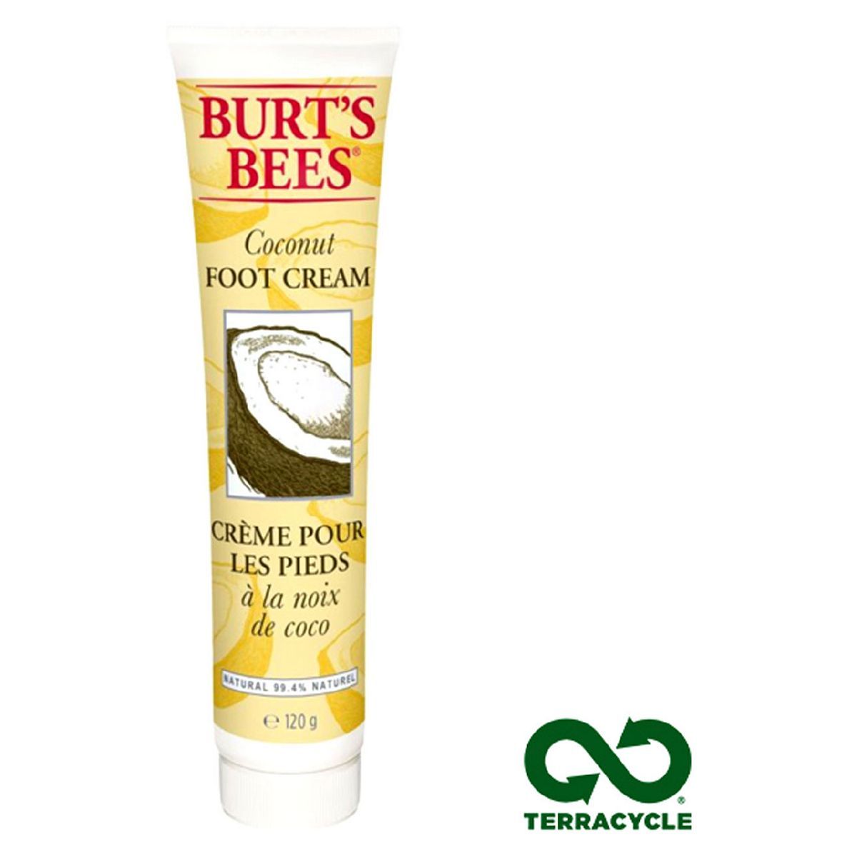 Burt's Bees Coconut Moisturising Foot Cream - 120g Tube