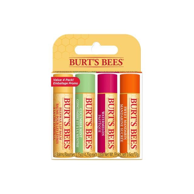 Burt's Bees Freshly Picked Lip Balm   4 x 4.25g