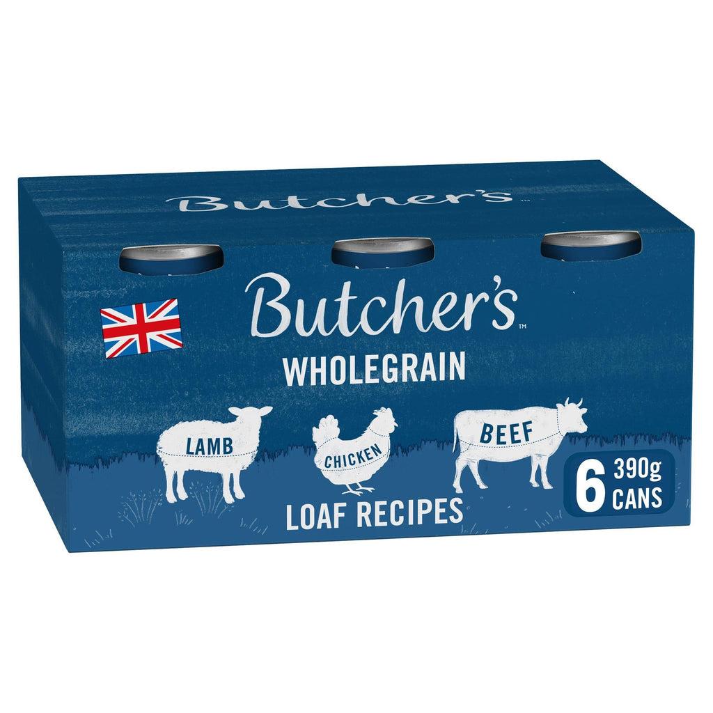 Butcher's Loaf Recipes Wet Dog Food Tins 6x390g