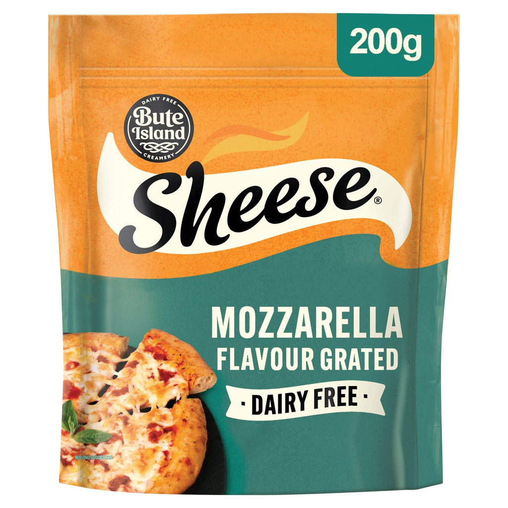 Sheese Plant Based Mozzarella Cheese Flavour Vegan Grated 200g