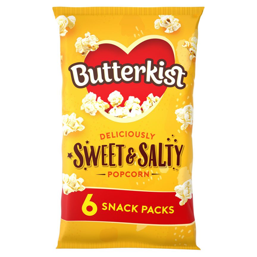 Butterkist Delicious Sweet & Salted Popcorn 6 Pack