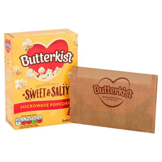 Butterkist Sweet &amp;amp; Salted Microwave Popcorn   210g