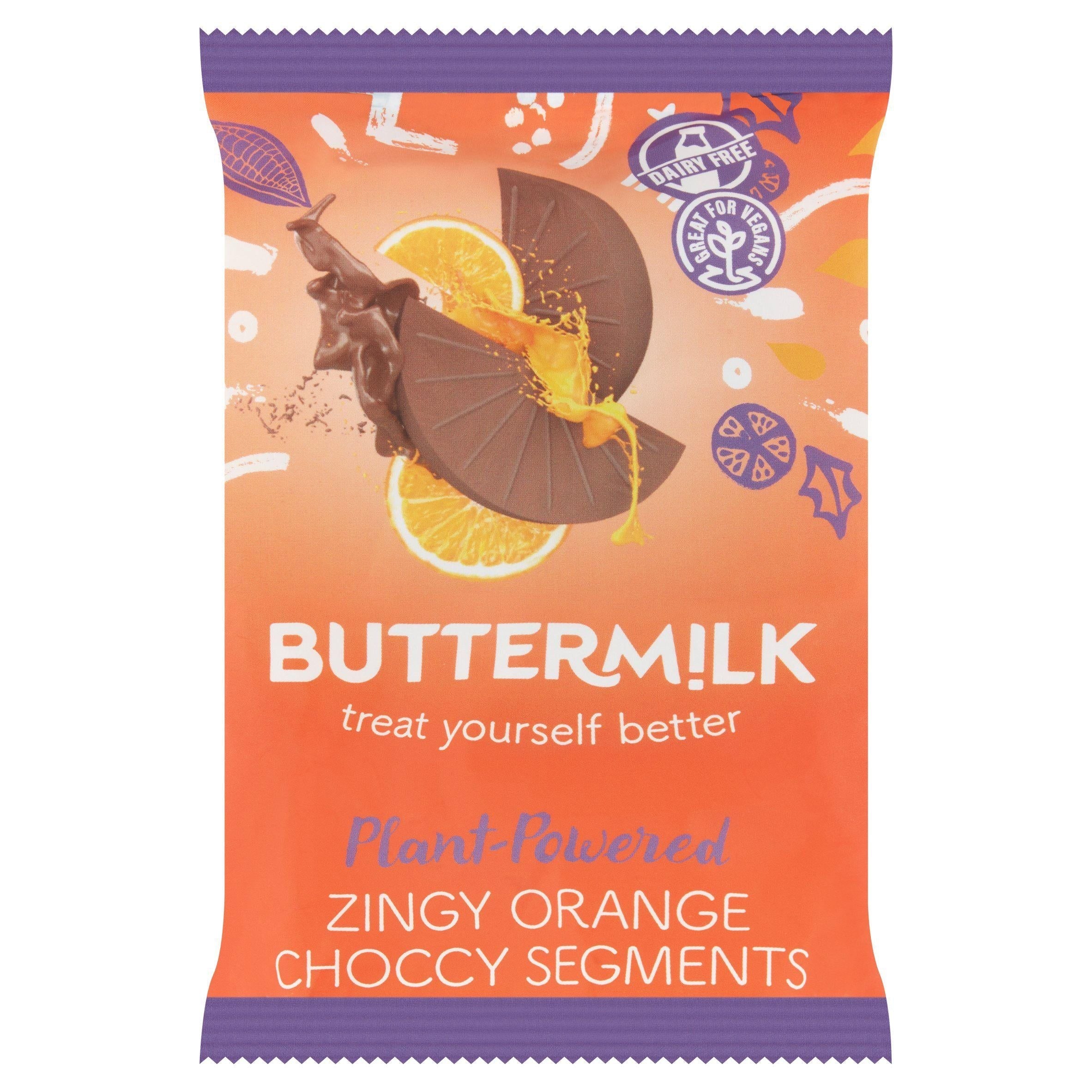 Buttermilk Zingy Orange Choccy Segments 100g