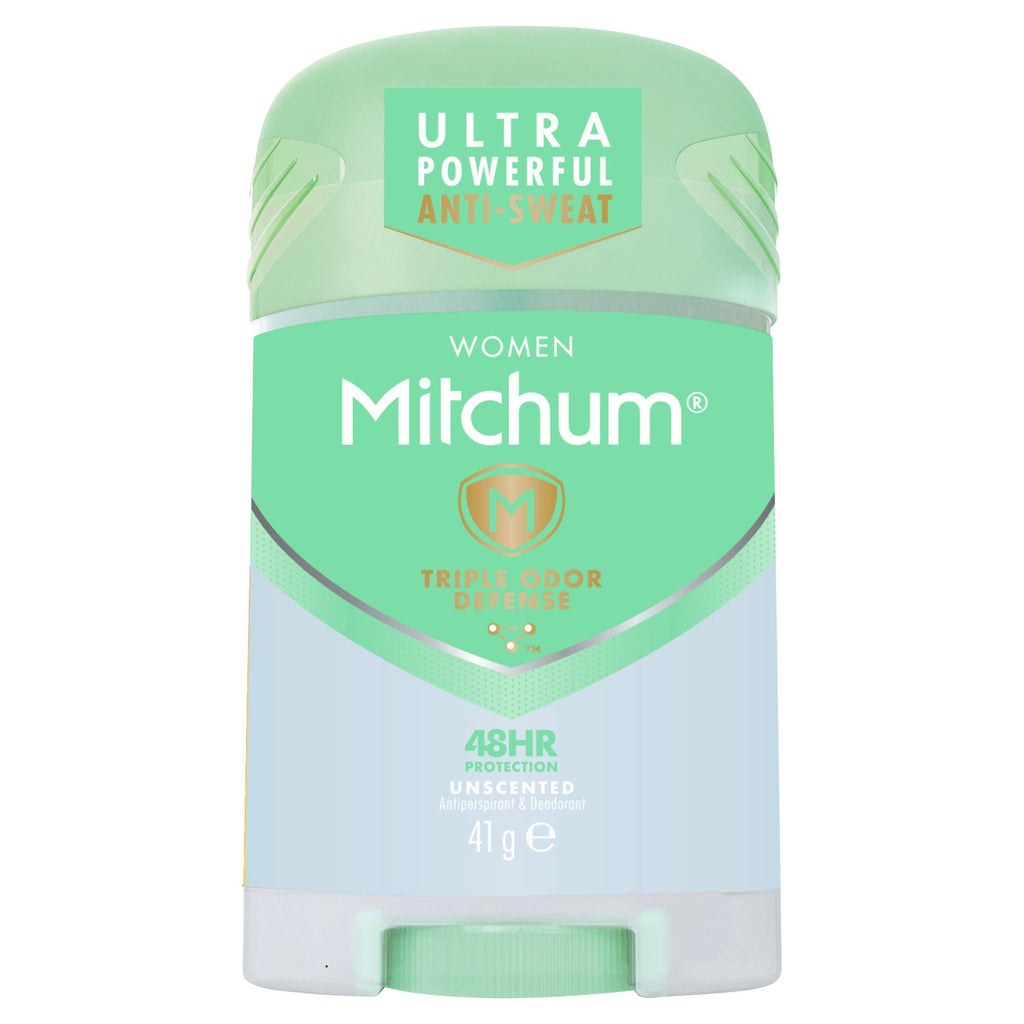 Mitchum Women Triple Odor Defense 48hr Protection Unscented Anti-Perspirant & Deodorant 41g