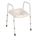 NRS Healthcare Mowbray Toilet Seat & Frame - 510mm (20 inches) Width Between Arms GOODS Boots   