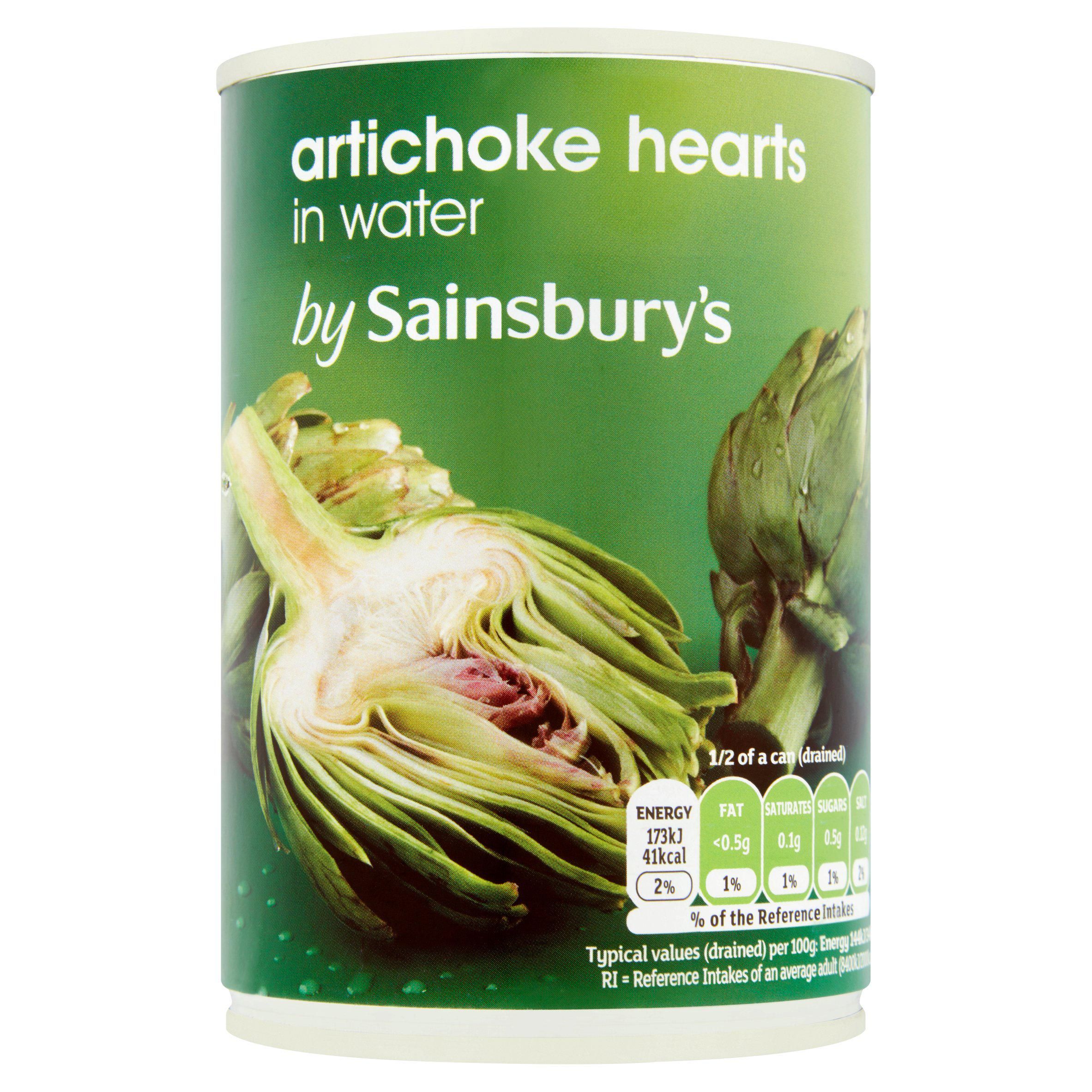 Sainsbury's Artichoke Hearts in Water 400g Vegetables Sainsburys   