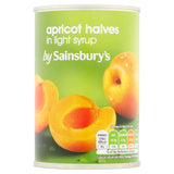 Sainsbury's Apricot Halves In Light Syrup 411g Fruit Sainsburys   