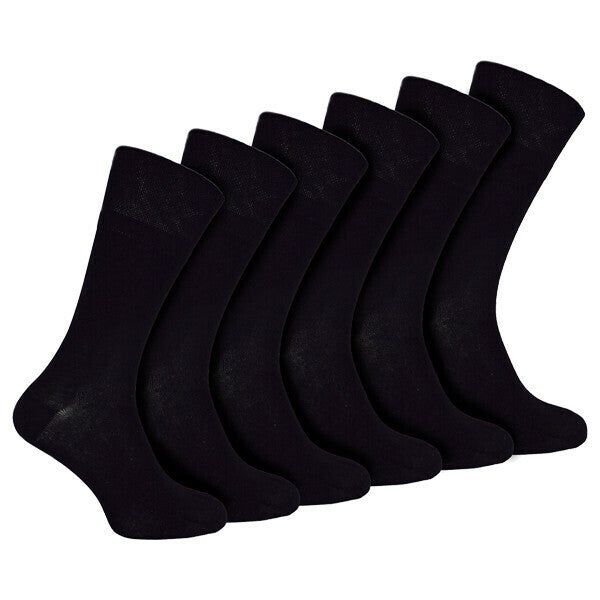 IOMI 6 Pairs Mens Seamless Diabetic Bamboo Socks 6-11 UK