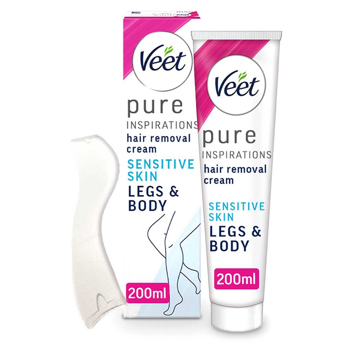 Veet Pure Hair Removal Cream Legs & Body Sensitive - 200ml GOODS Boots   