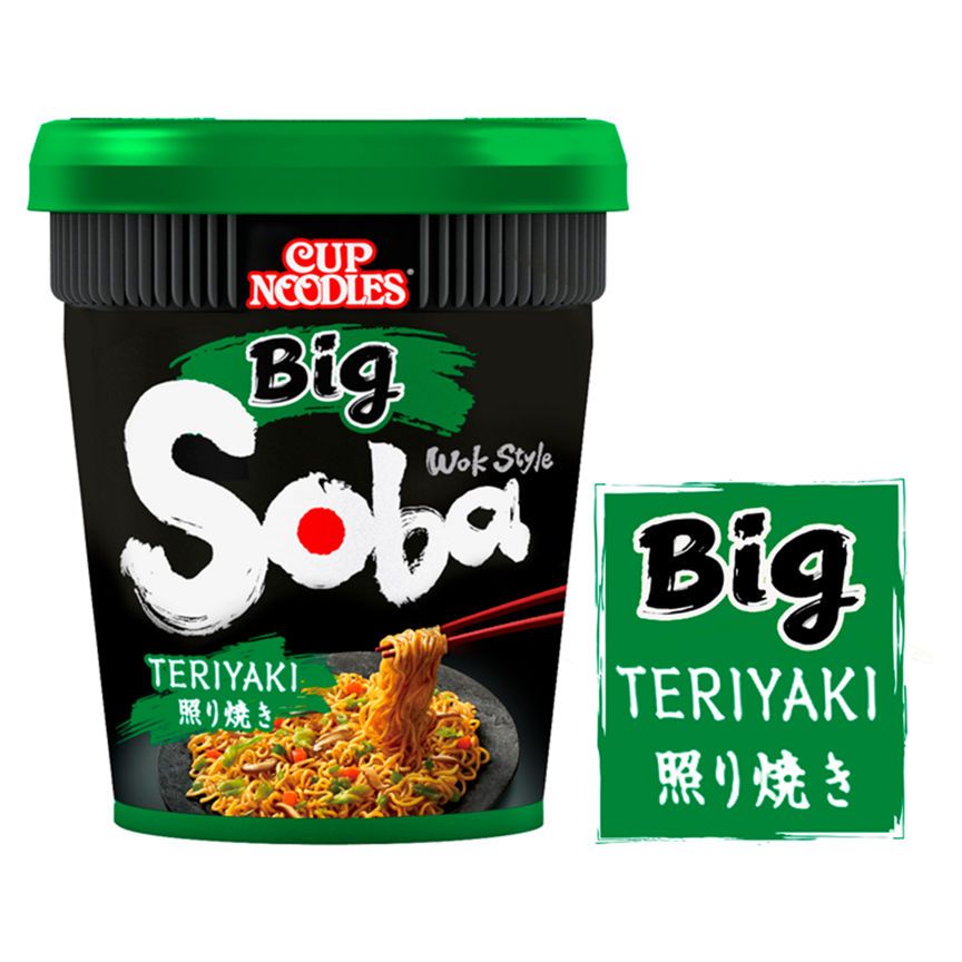 Nissin Cup Noodles Big Teriyaki Wok Style Soba GOODS ASDA   