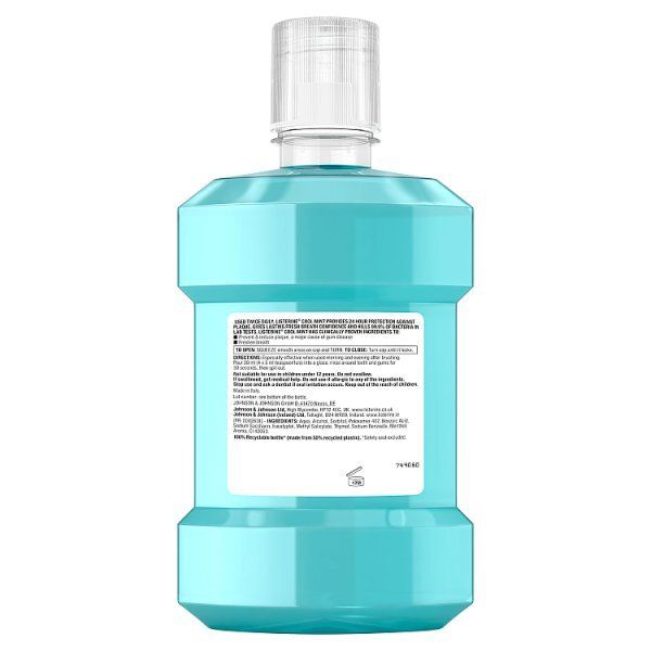 Listerine Antibacterial Mouthwash Coolmint 1 Litre