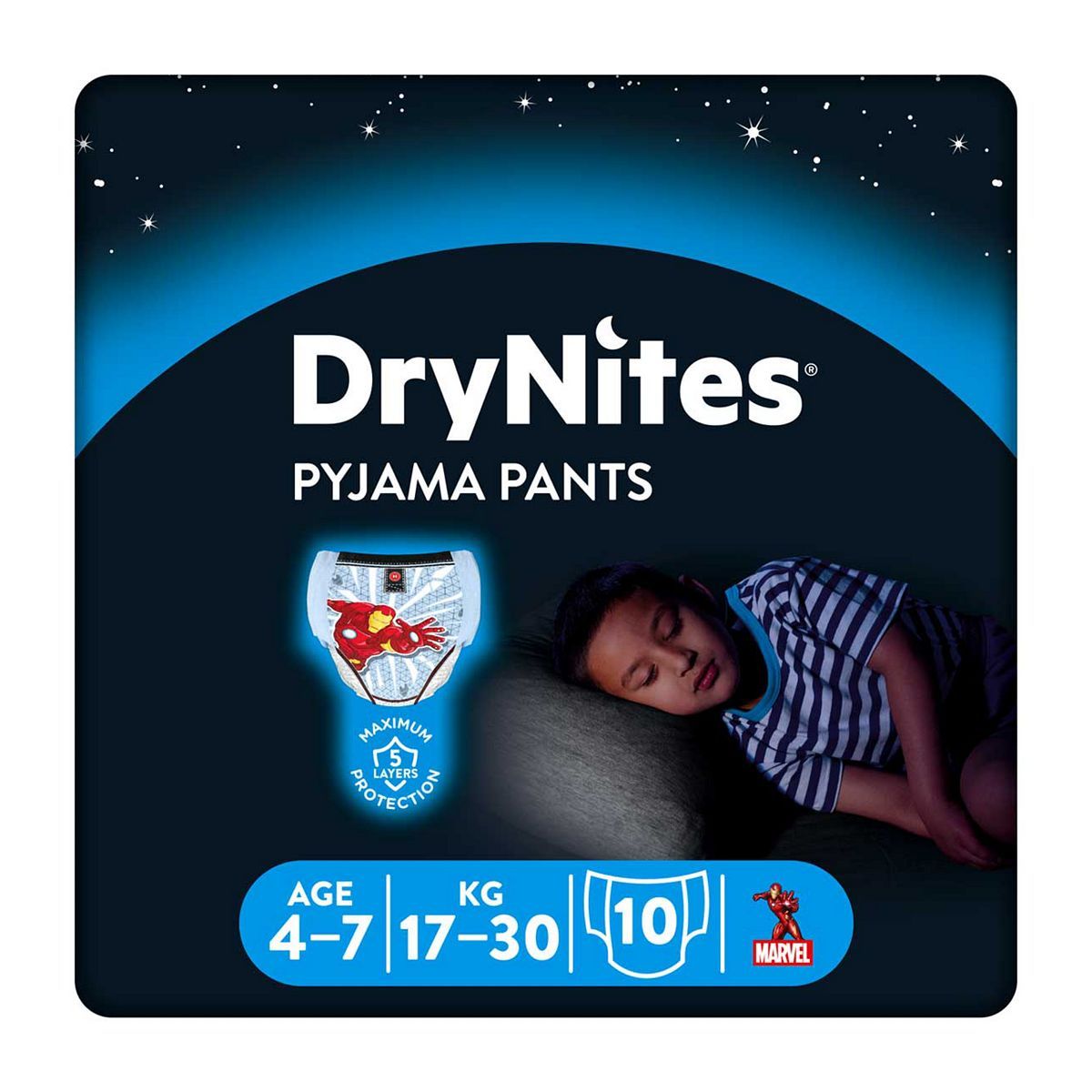 Huggies DryNites&reg; Pyjama Bed Wetting Pants Boys 4-7 Years - 10 Pants