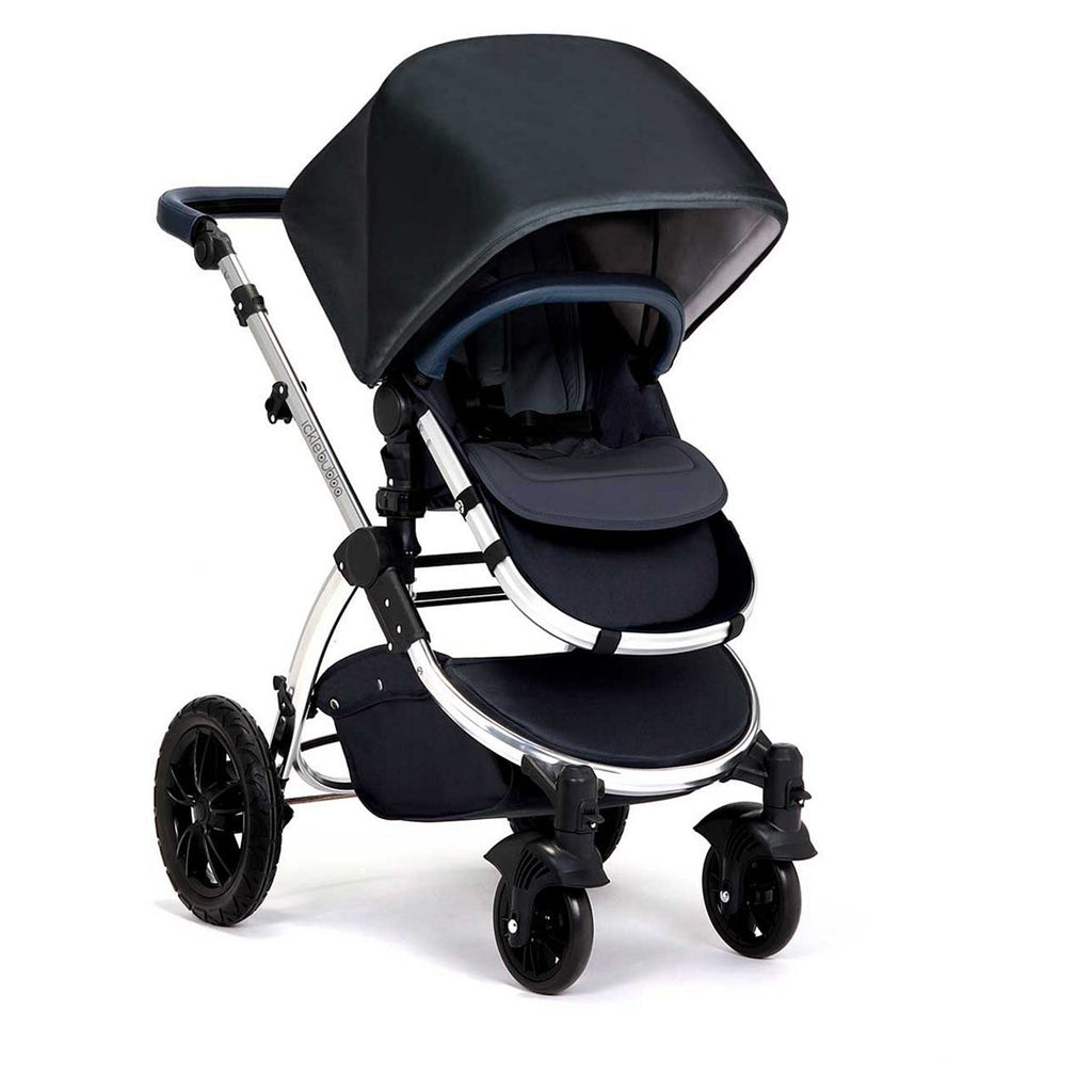 Ickle Bubba Stomp V4 2 in 1 carrycot & pushchair chrome/blueberry