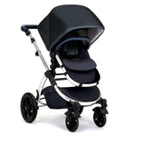 Ickle Bubba Stomp V4 2 in 1 carrycot &amp; pushchair chrome/blueberry