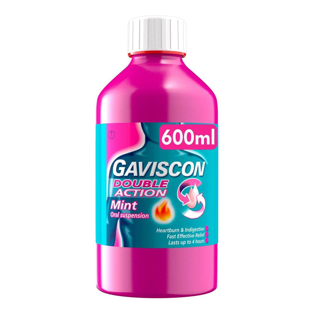 Gaviscon Double Action Heartburn & Indigestion Relief Liquid Mint 600ml