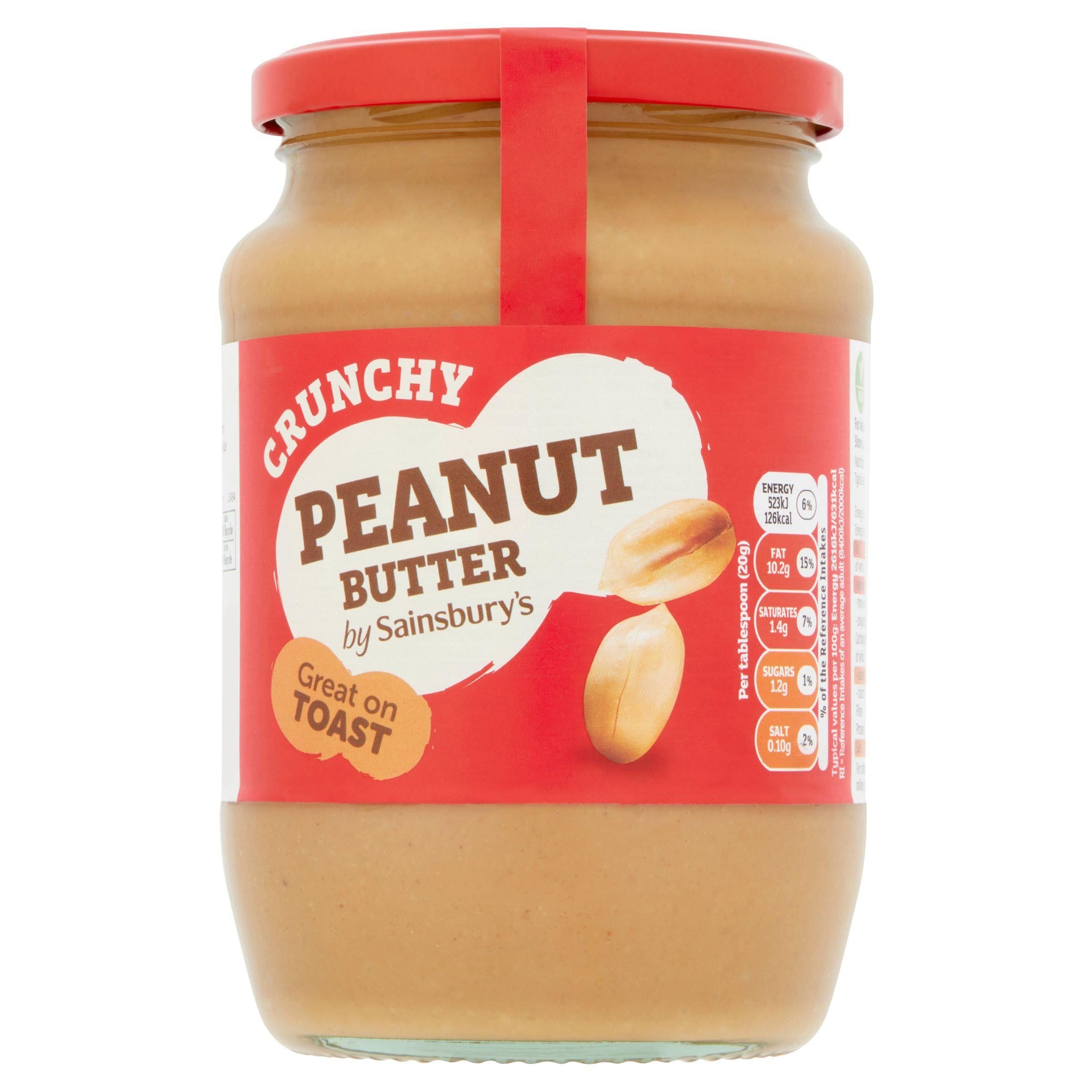 Sainsbury's Peanut Butter Crunchy 700g Nut butter Sainsburys   