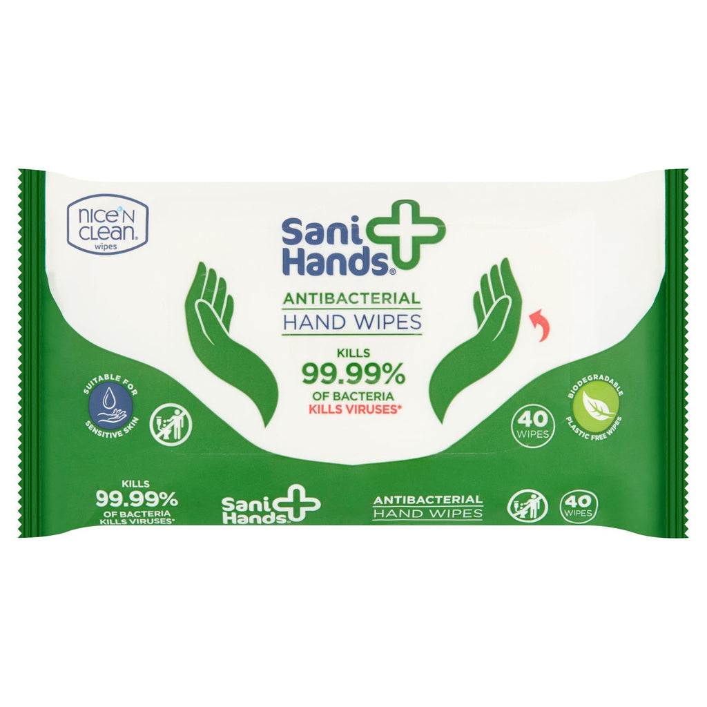 Sani Hands Anti-bacterial Hand Wipes x40