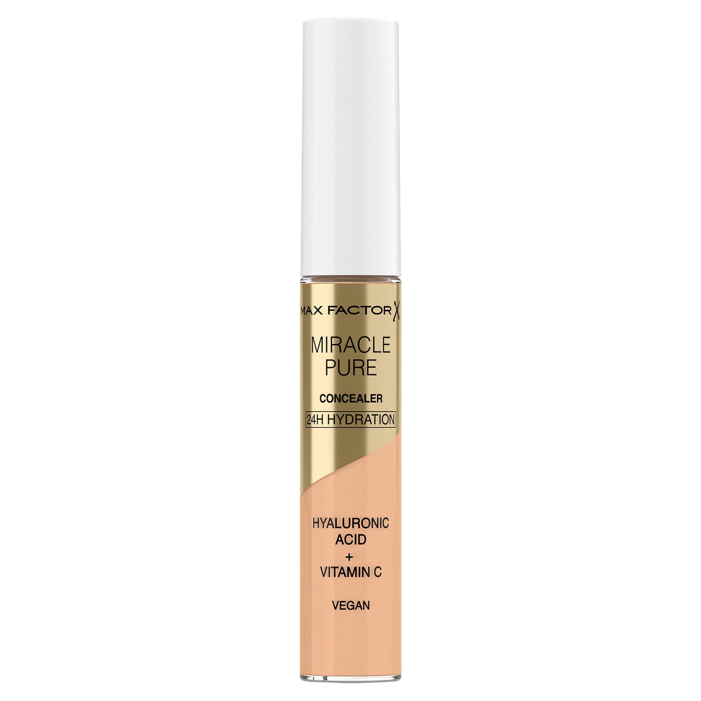 Max Factor Miracle Pure Shade 01 with Vitamin C & Hyaluronic Acid Concealer GOODS Sainsburys   